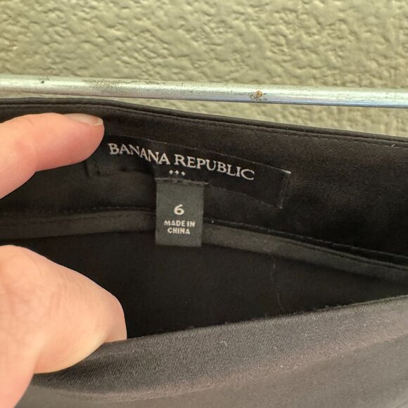 Banana Republic Black Satin Maxi/Midi Slip Skirt Size 6 - Picture 3 of 5